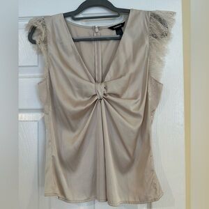 Express Lace Cap Sleeve Blouse